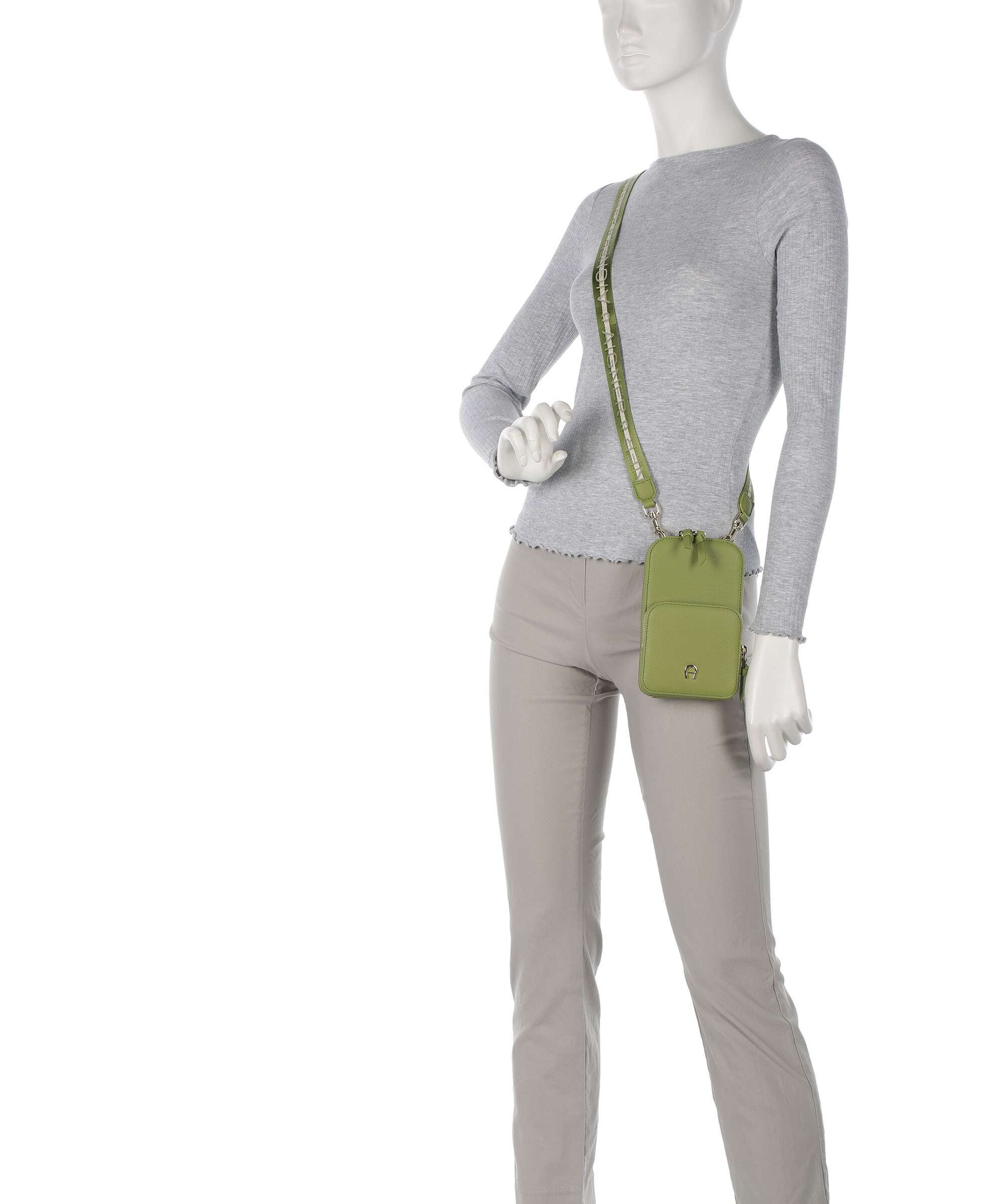 Aigner Zita Phone bag pistachio green