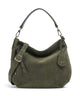 Abro Suede Juna Small Hobo tas oliv
