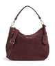 Abro Suede Juna Small Hobo tas bordeaux