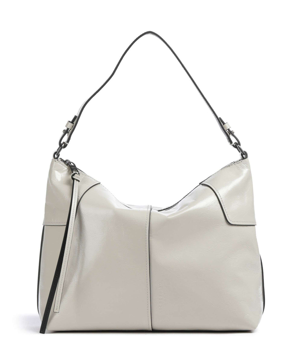 Liebeskind Mila Lack Distressed M Hobo bag milk