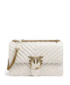 Pinko Love One Classic Schoudertas bianco seta/antique gold