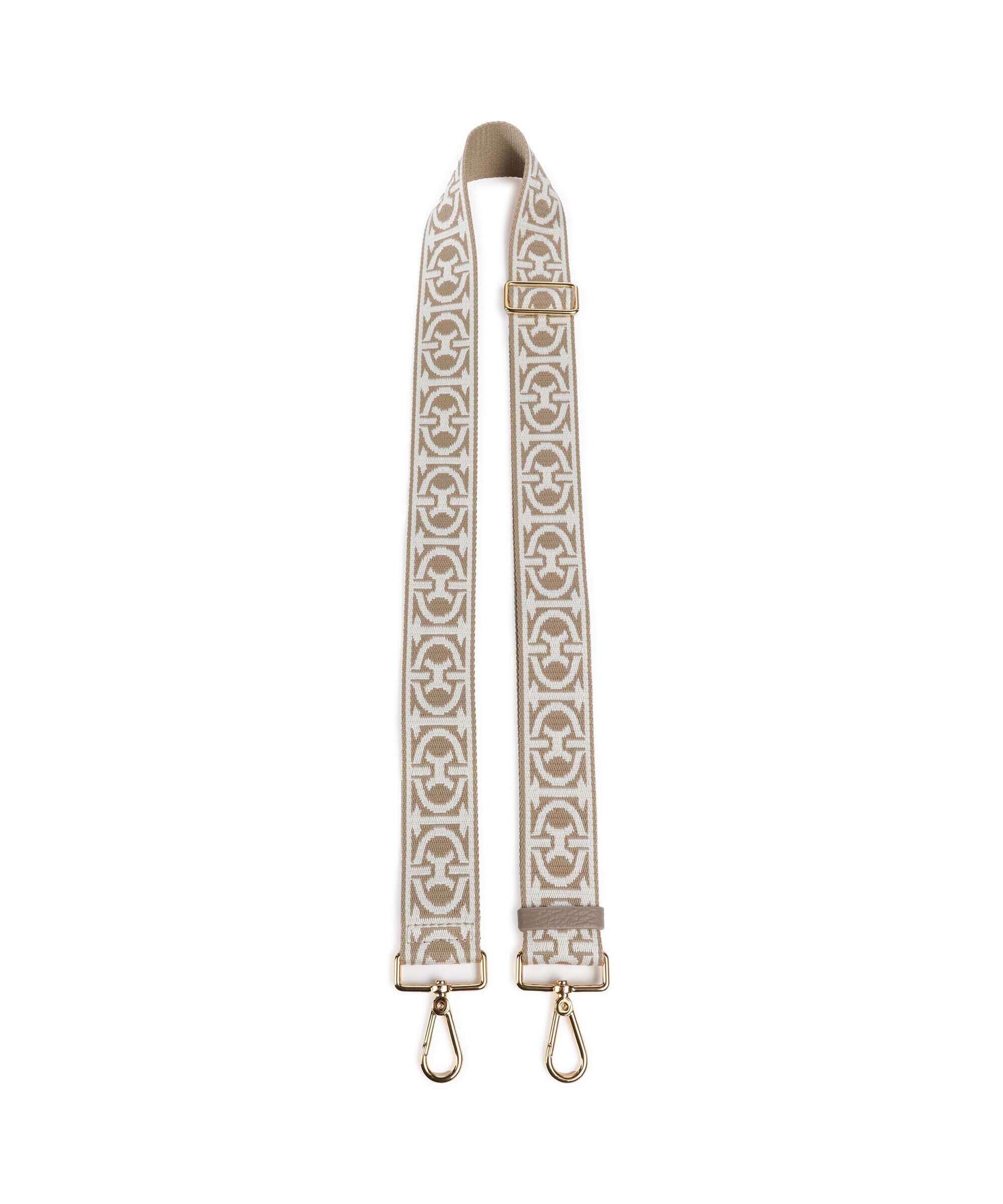 Coccinelle Nastro Monogram Bag strap multicolour/sand/warm taupe