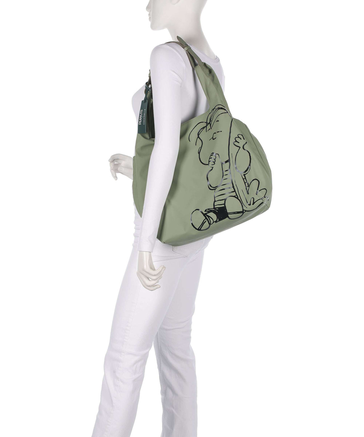 Coccinelle Coccinelle x Peanuts Hobo bag greenery