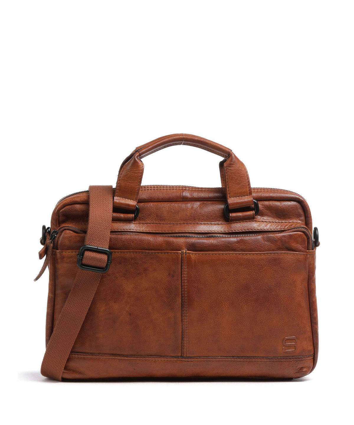Spikes & Sparrow Apache Briefcase brandy