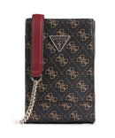 Guess Noelle Telefoon tasje brown