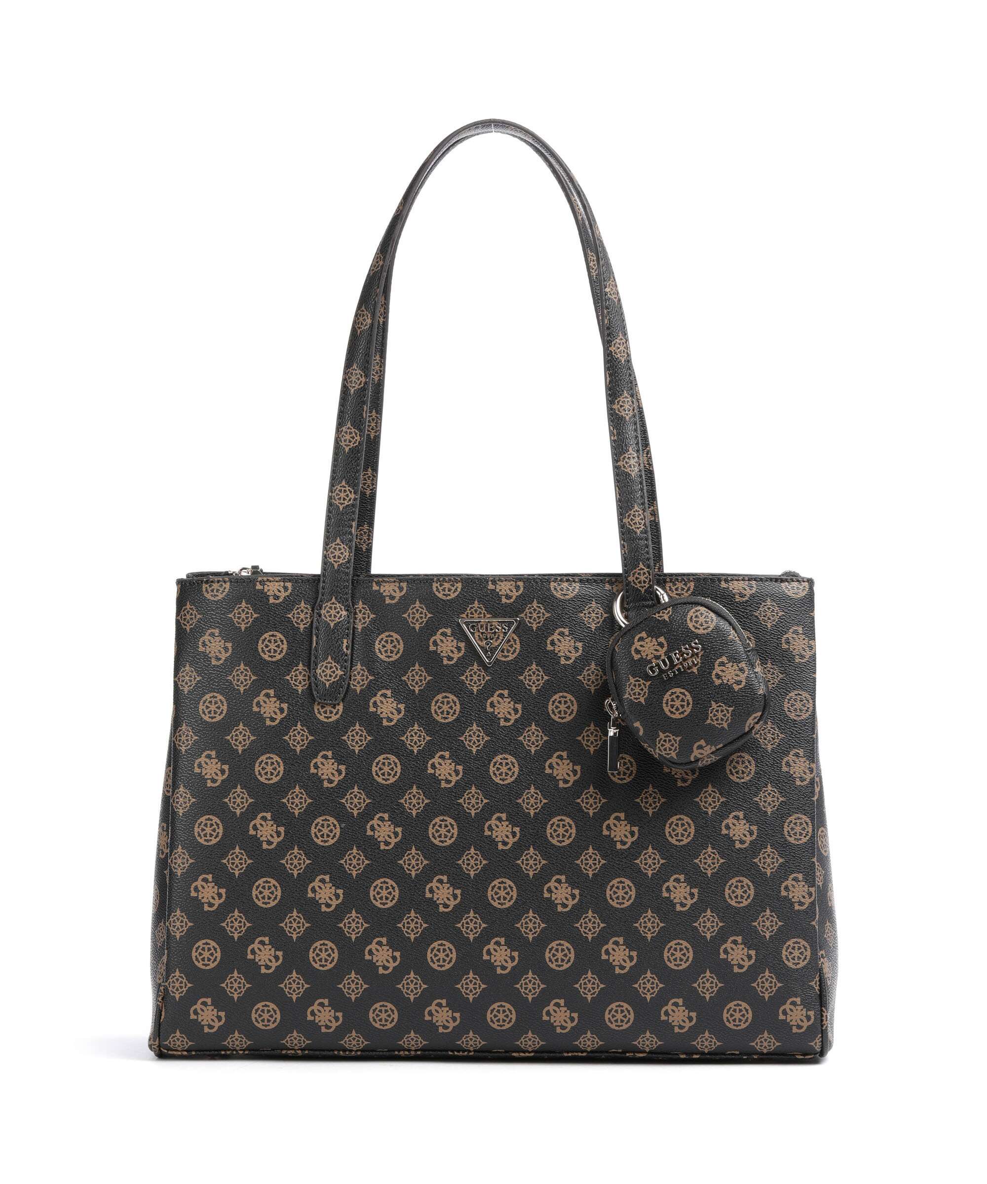 Guess Power Play Tote bag mocha logo