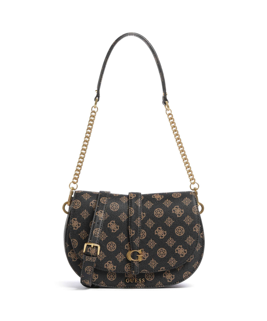 Guess Kuba Shoulder bag mocha logo