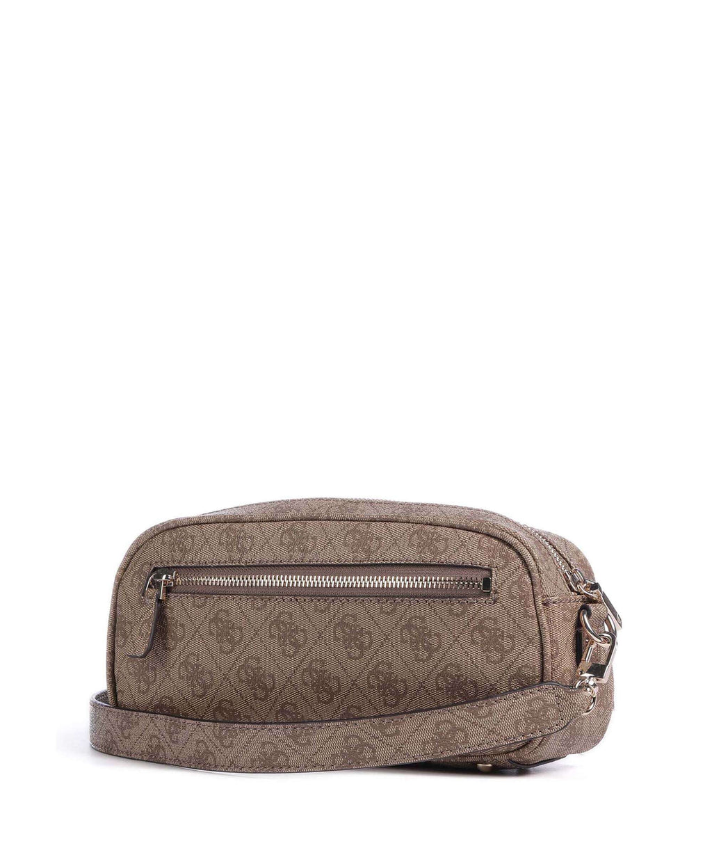 Guess Power Play Crossbody bag latte logo
