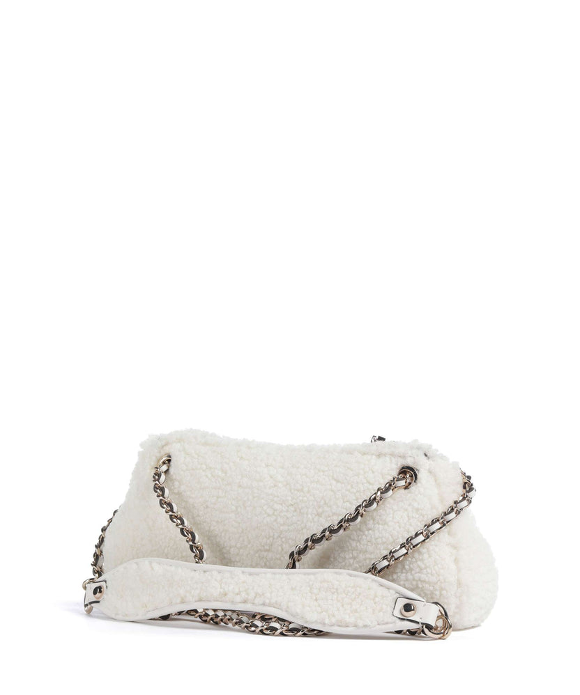 Guess Aslia Shearling Shoulder bag white
