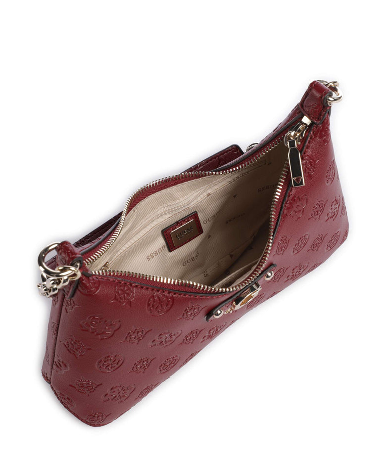 Guess Gerty Peony Shoulder bag claret