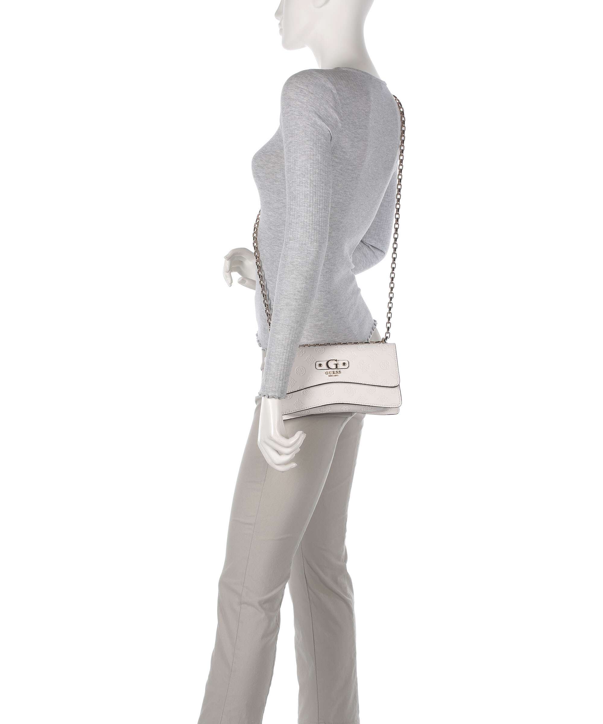 Guess Gerty Peony Shoulder bag offwhite