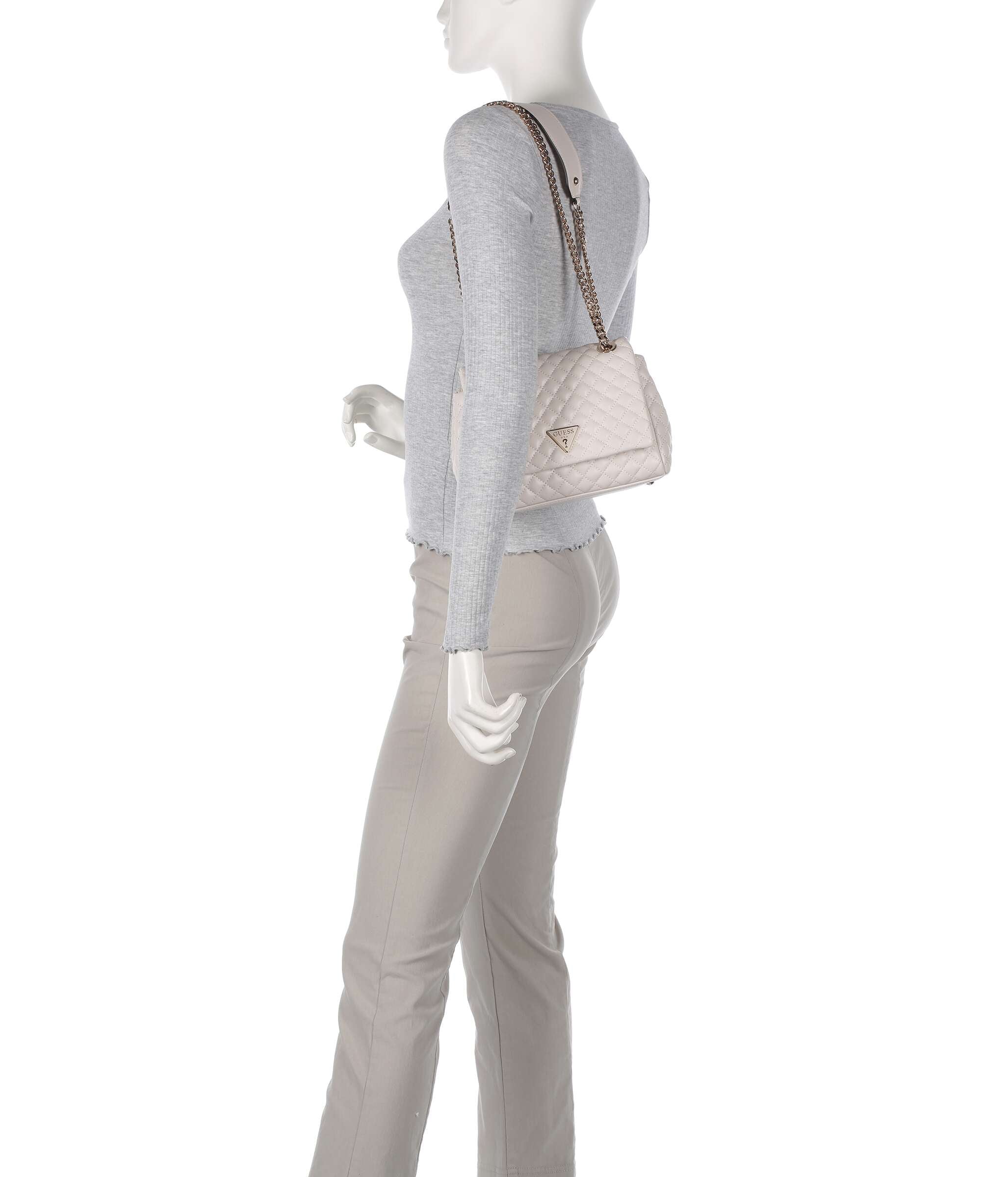 Guess Rianee Eco Shoulder bag stone