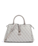 Guess Zamira Handtas dark taupe logo