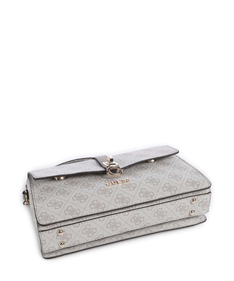 Guess Zamira Shoulder bag dark taupe logo