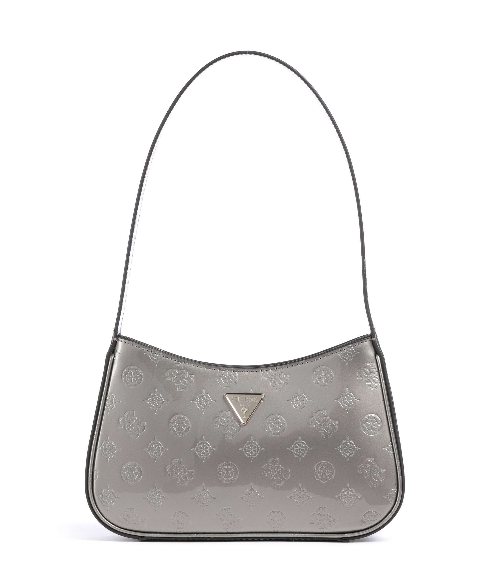 Guess Arnela Shoulder bag pewter logo