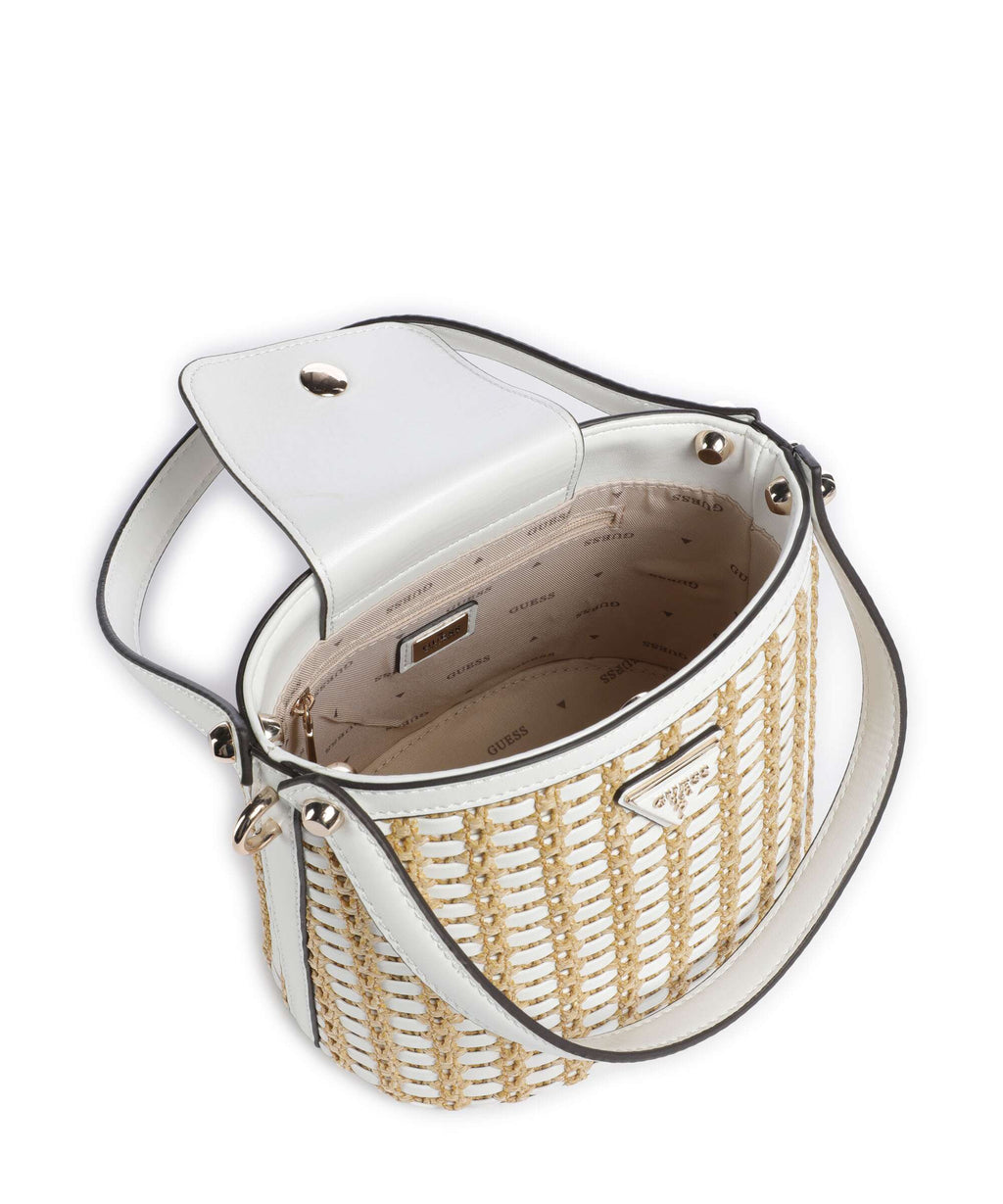 Guess Atalia Bucket bag natural/white