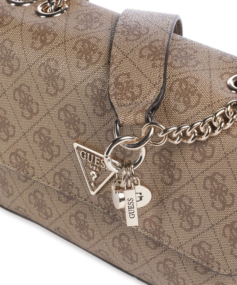 Guess Erica Eco Shoulder bag latte logo