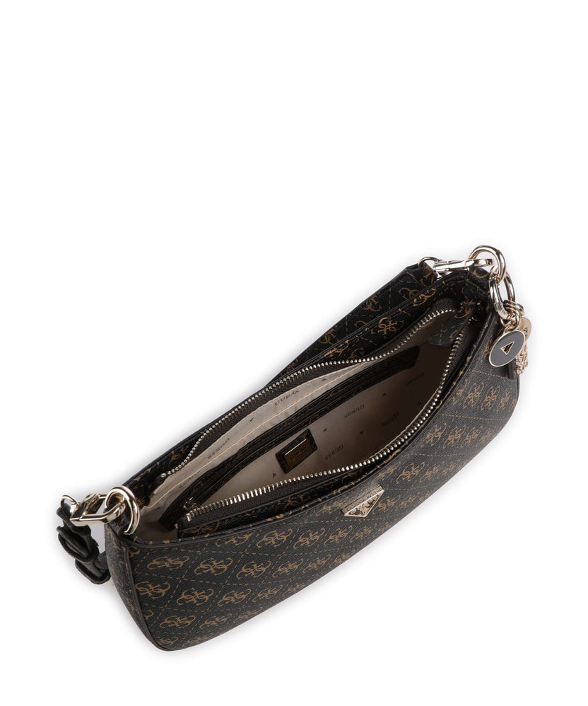 Guess Noelle Q Logo Shoulder bag brown logo