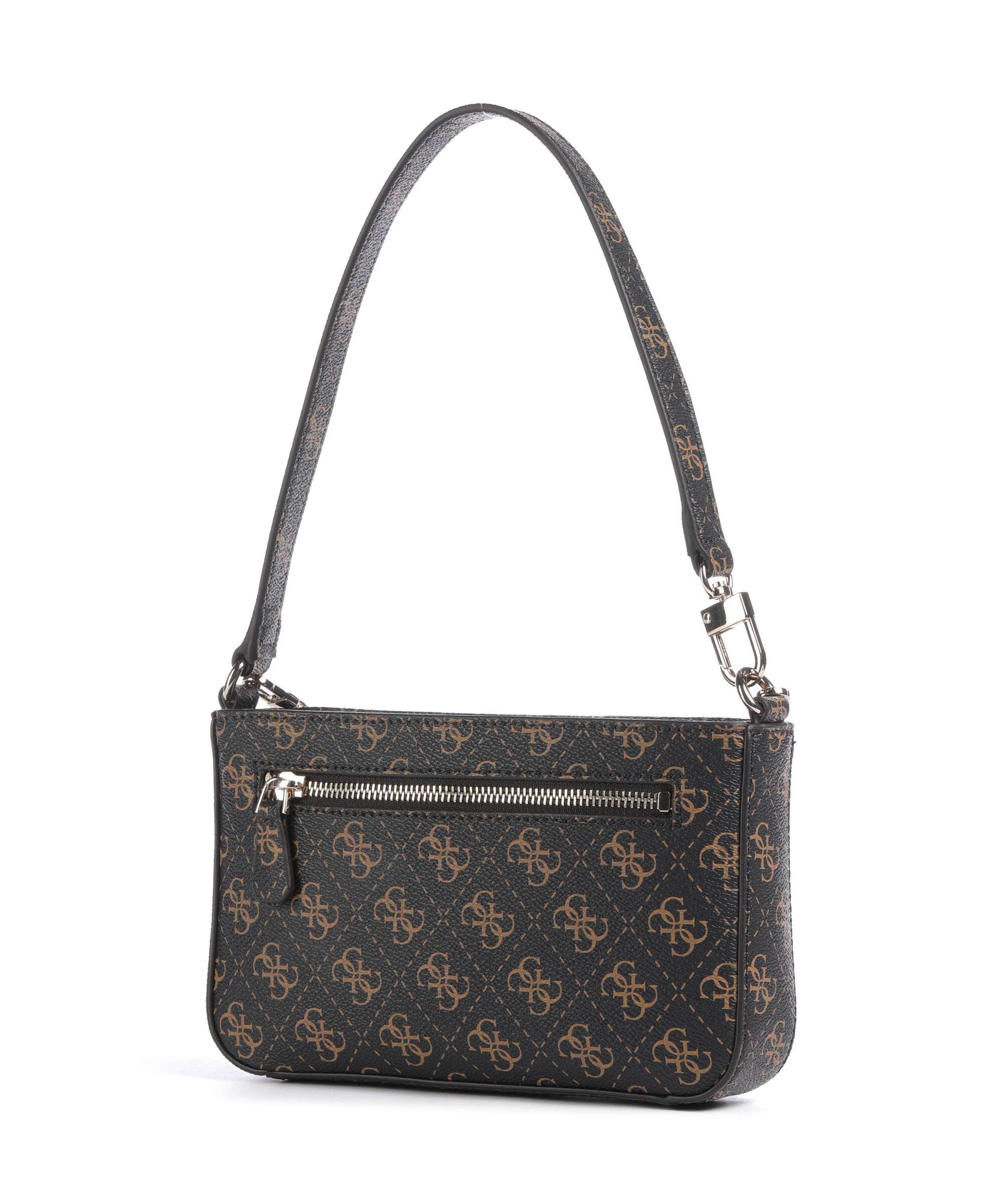 Guess Noelle Q Logo Shoulder bag brown logo