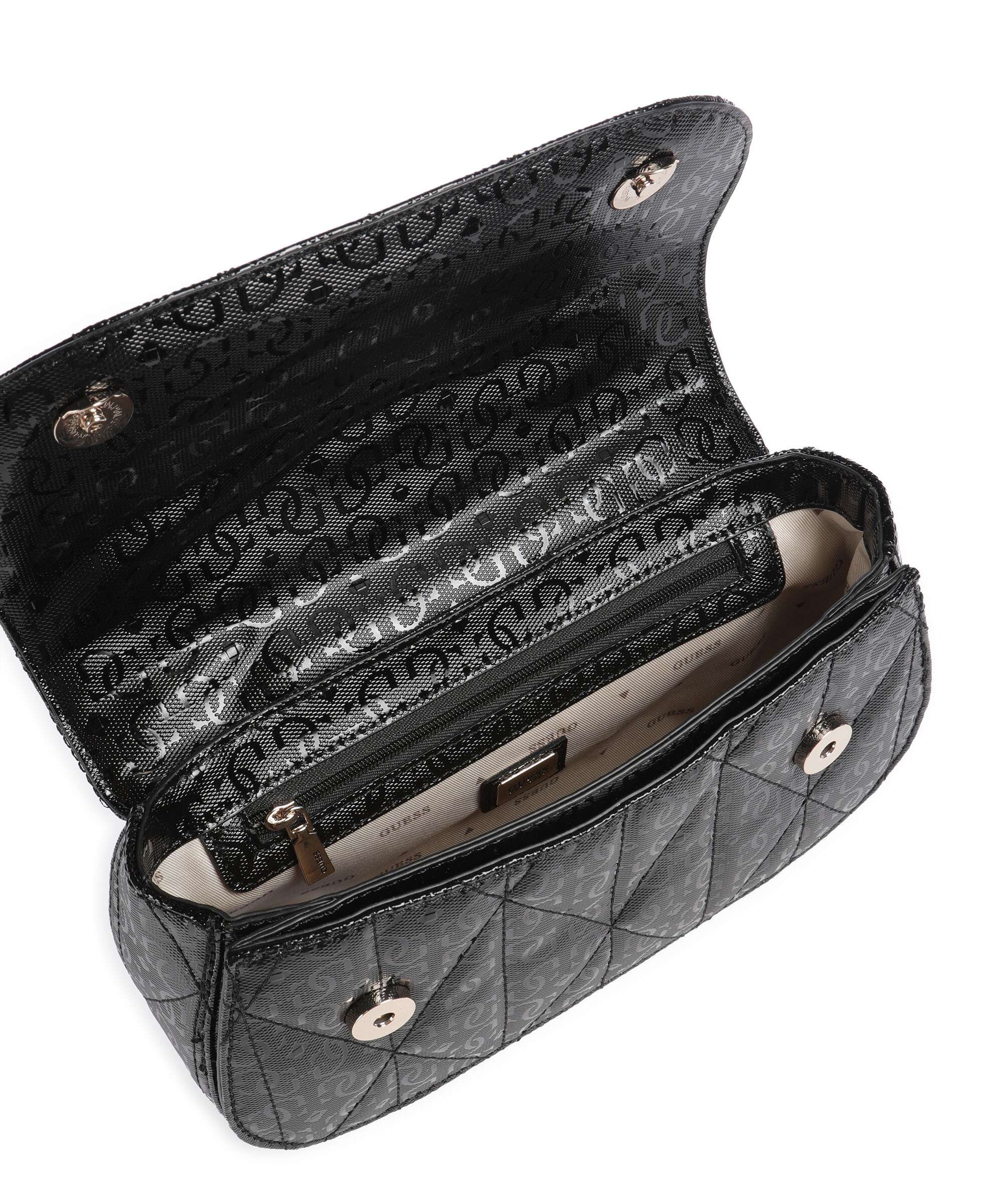 Guess Aldina G-Shine Crossbody bag black
