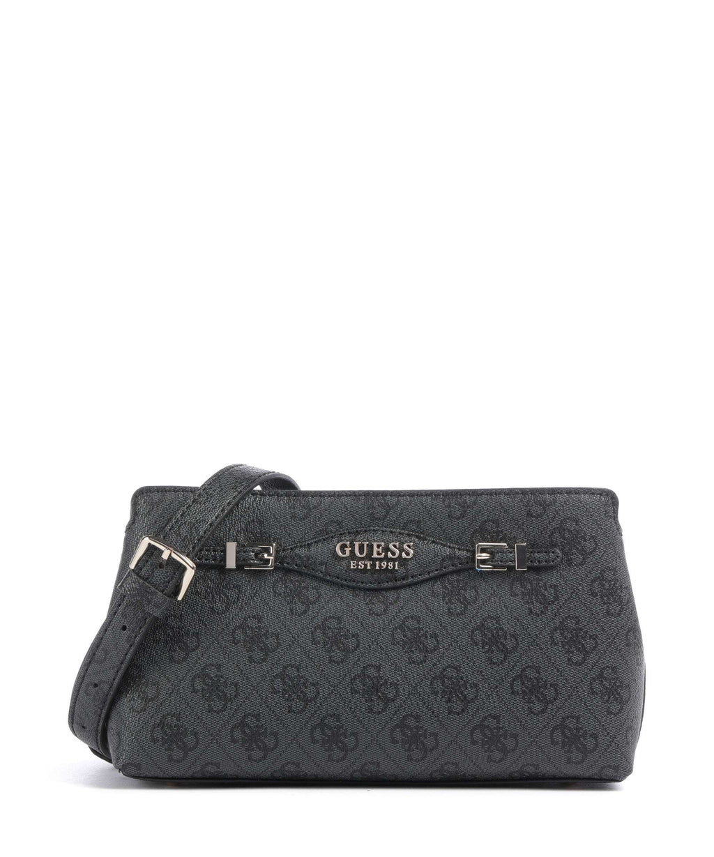 Guess Katya 4G Logo Crossbody bag coal logo