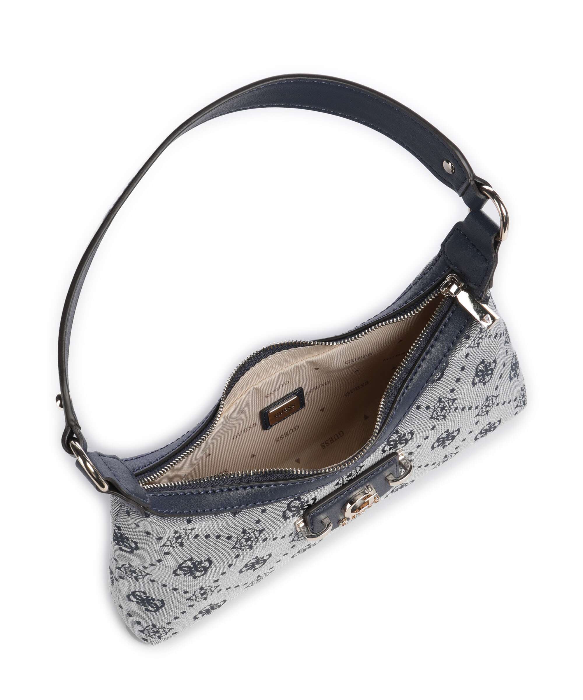 Guess Neda 4G Peony Logo Shoulder bag navy logo