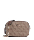 Guess Noelle Crossbody tas latte logo/brown