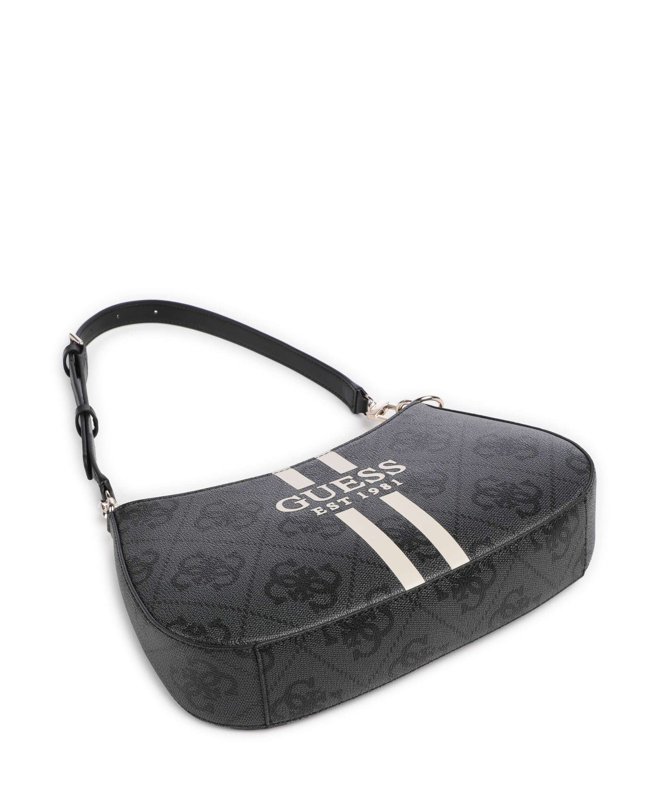 Guess Noelle 4G Logo Shoulder bag coal logo