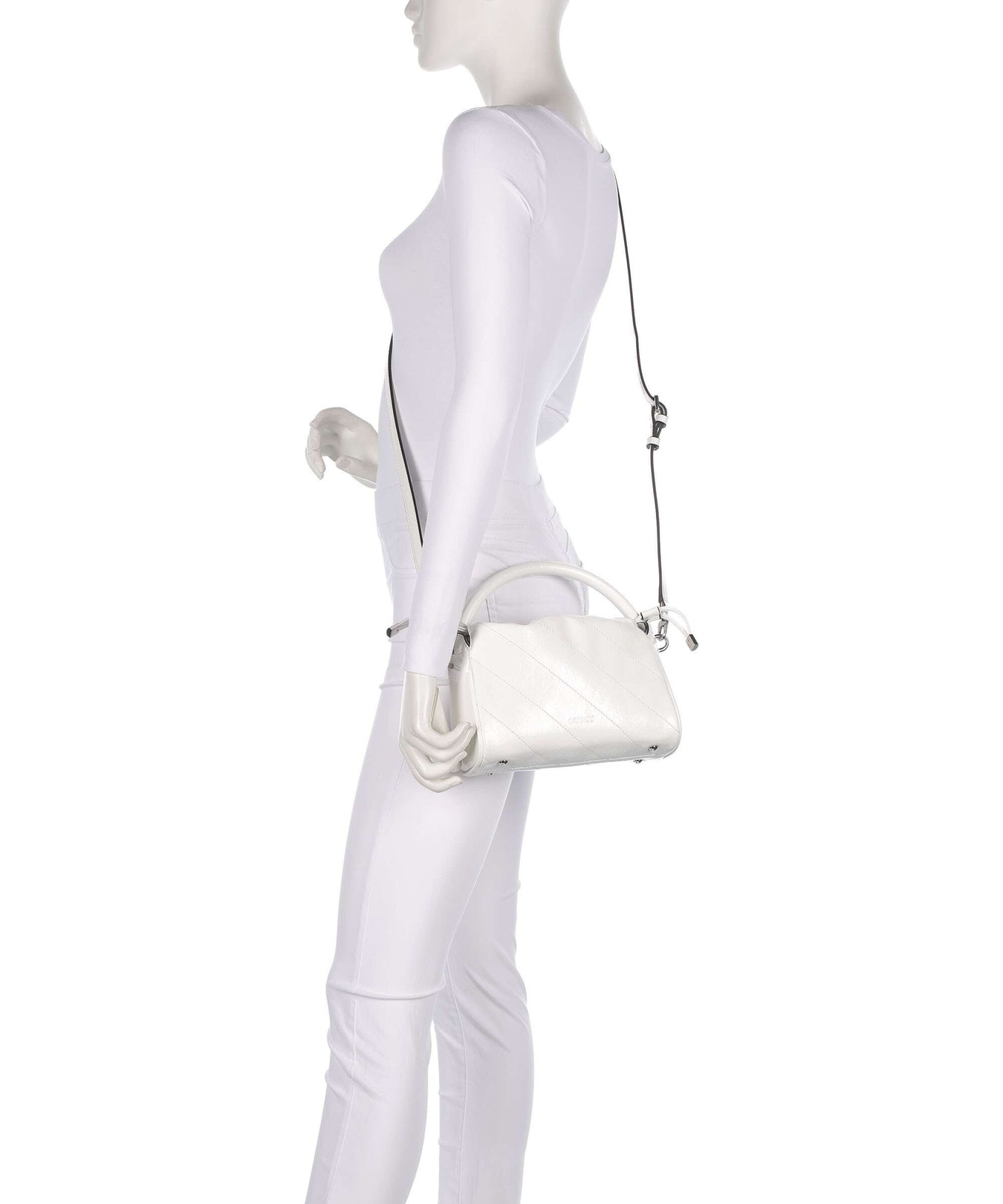 Guess Amys Bucket bag white