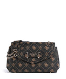 Guess Silia Schoudertas espresso logo