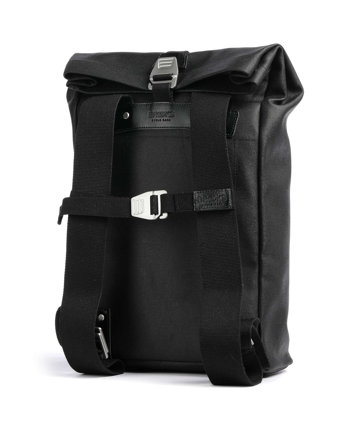 Brooks England Pickwick Cotton Canvas Small Rolltop backpack black