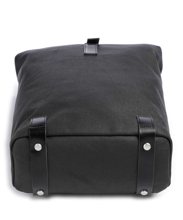 Brooks England Pickwick Cotton Canvas Small Rolltop backpack black