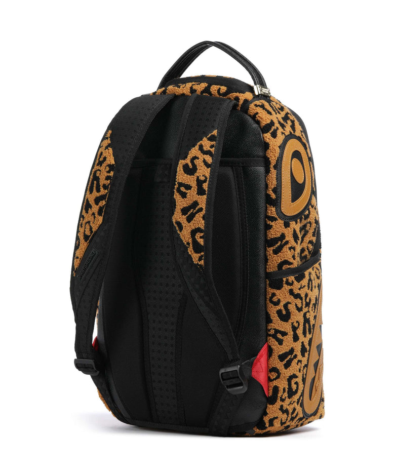 Sprayground Cheetah Chenille Backpack brown/black