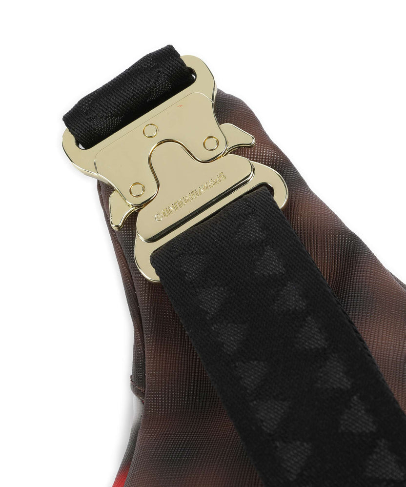 Sprayground Sharks in Paris Blur Fanny pack brown/black