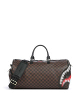 Sprayground Sharks in Paris Blur Weekend bag dark brown