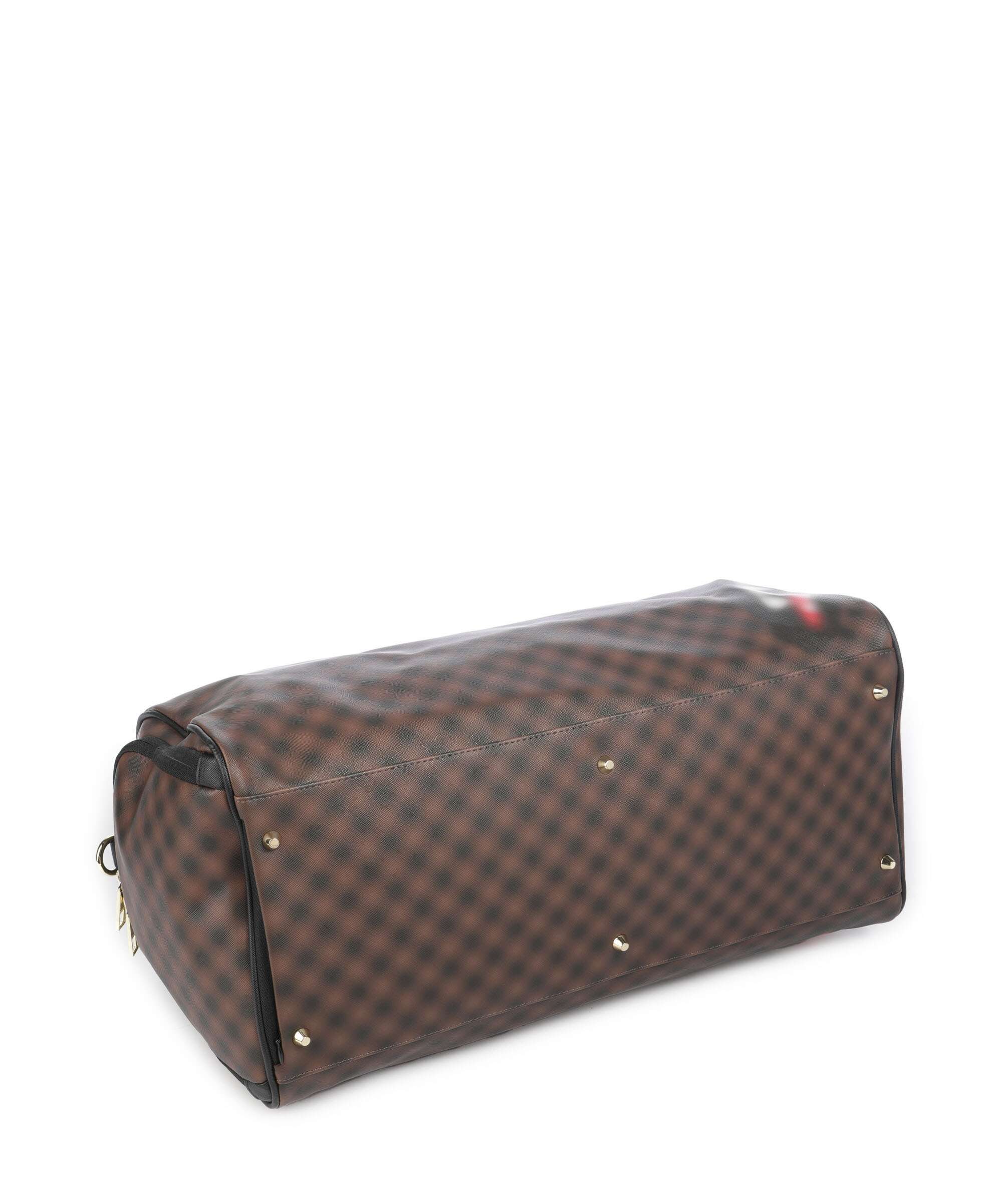 Sprayground Sharks in Paris Blur Weekend bag dark brown