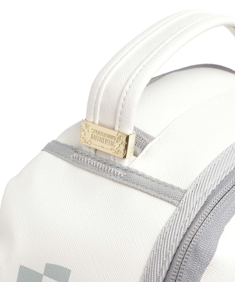 Sprayground Cream Check Shark Central Backpack multicolour