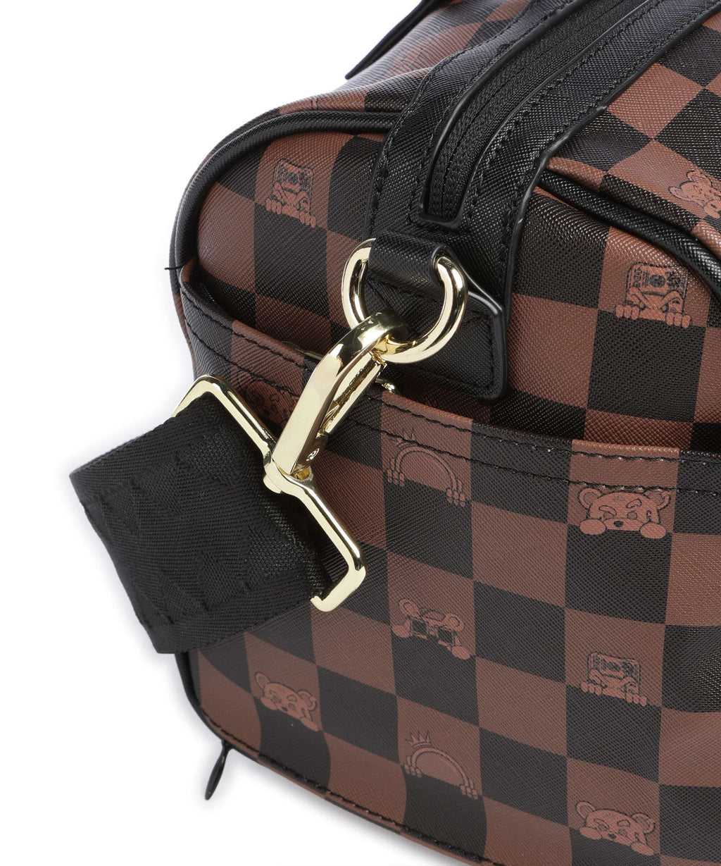 Sprayground Peeking Character Check Handbag multicolour