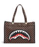 Sprayground Sawtooth Sharks in Paris Shopper brown