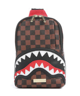 Sprayground Sawtooth Sharks in Paris Sling rugzak brown