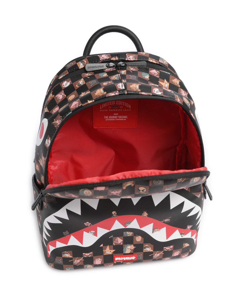Sprayground Peeking Characters Remix Backpack brown
