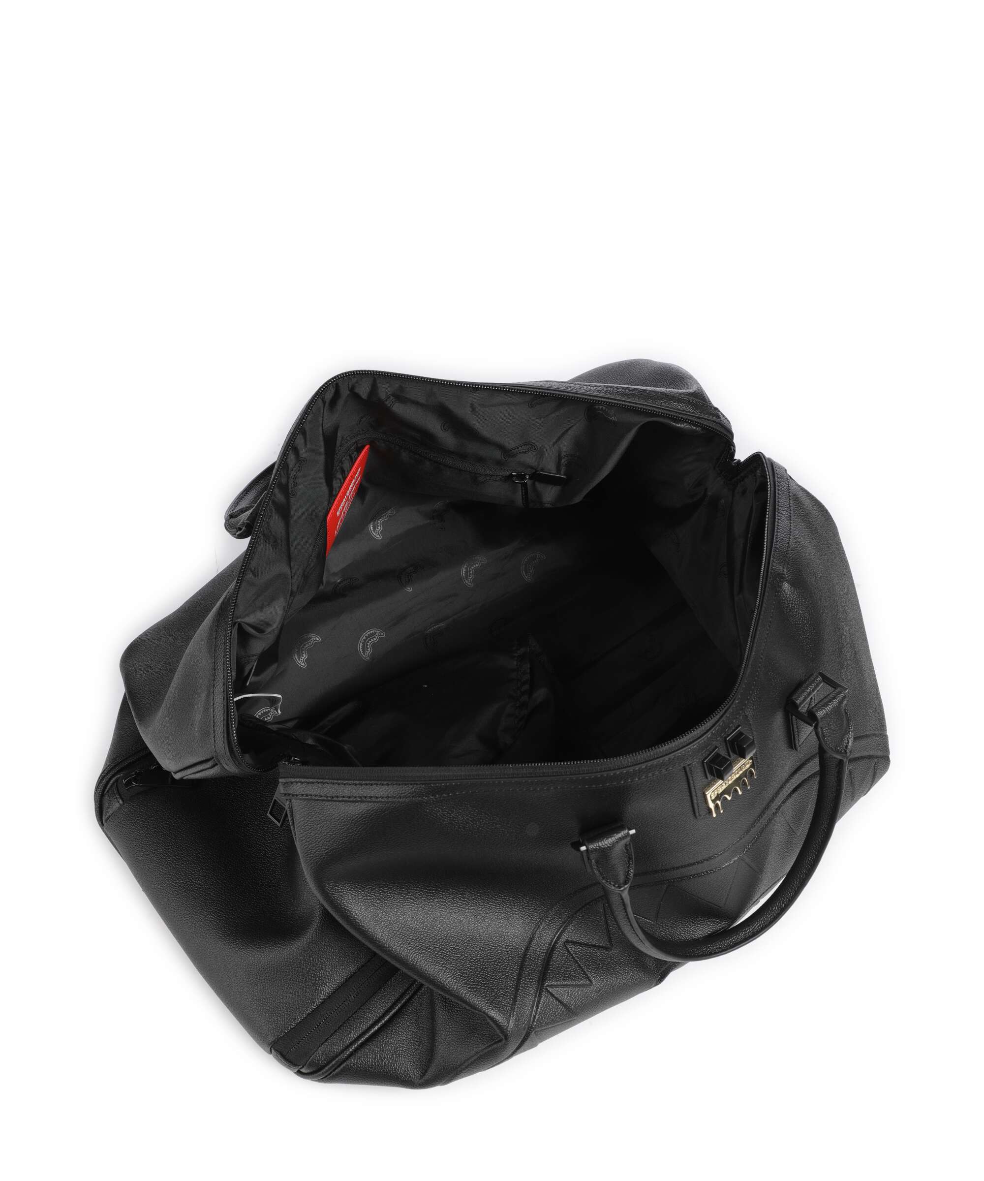 Sprayground Gold Brick Luxe Weekend bag black