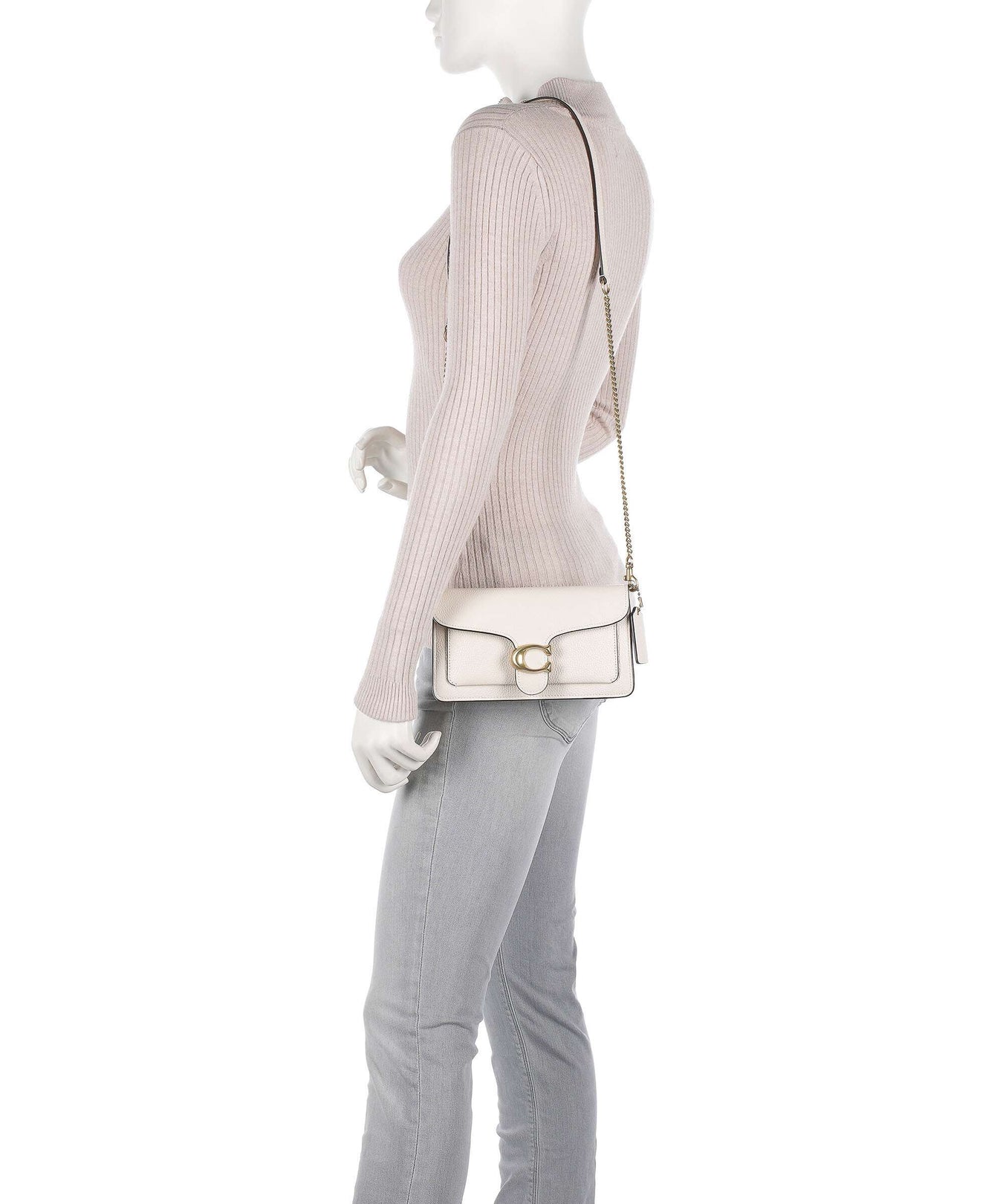 Coach Tabby Chain Crossbody bag chalk