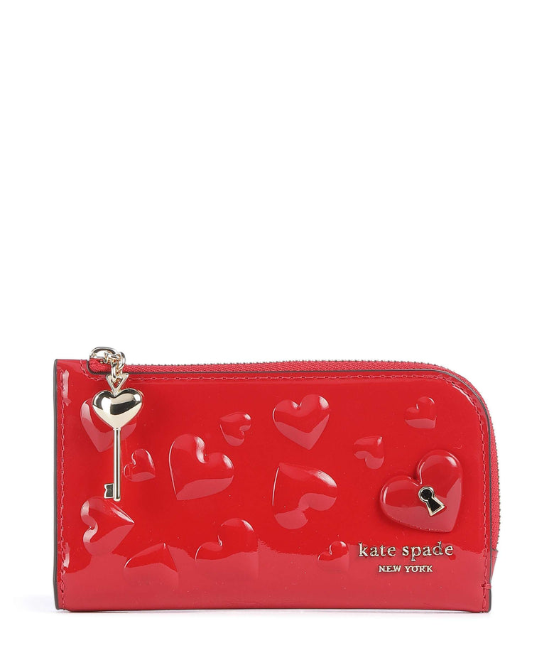Kate Spade New York Key to my Heart Credit card holder cherry rouge