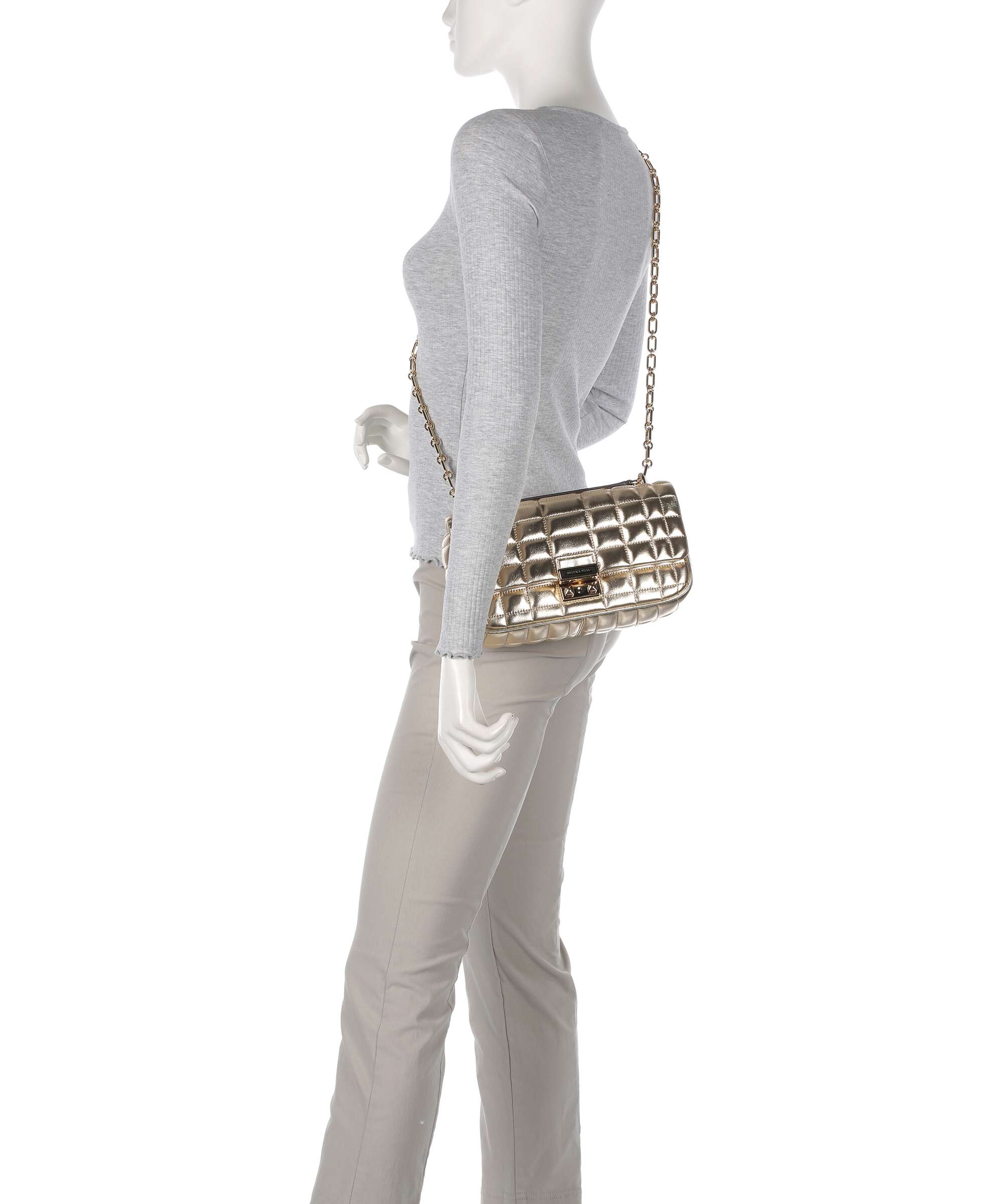 Michael Kors Tribeca Shoulder bag pale gold