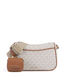 Michael Kors Jet Set Crossbody tas vanilla/acorn