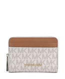 Michael Kors Jet Set Portemonnee vanilla/acorn