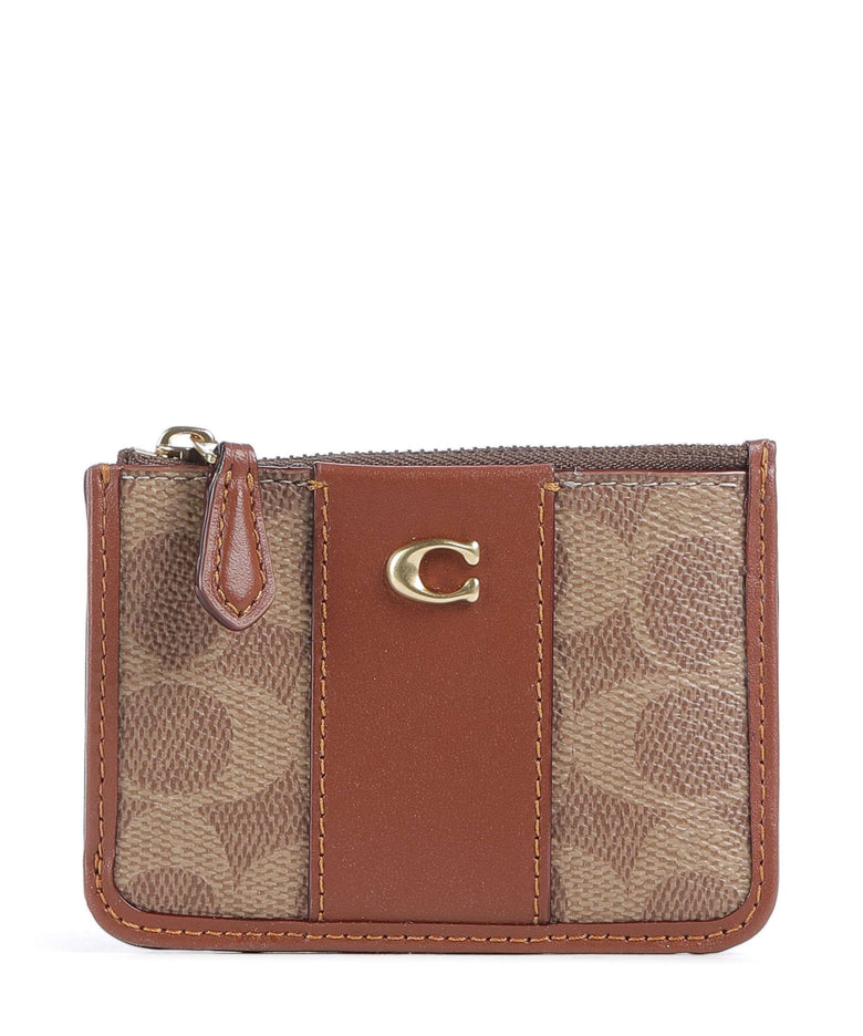 Coach Credit card holder tan caramel