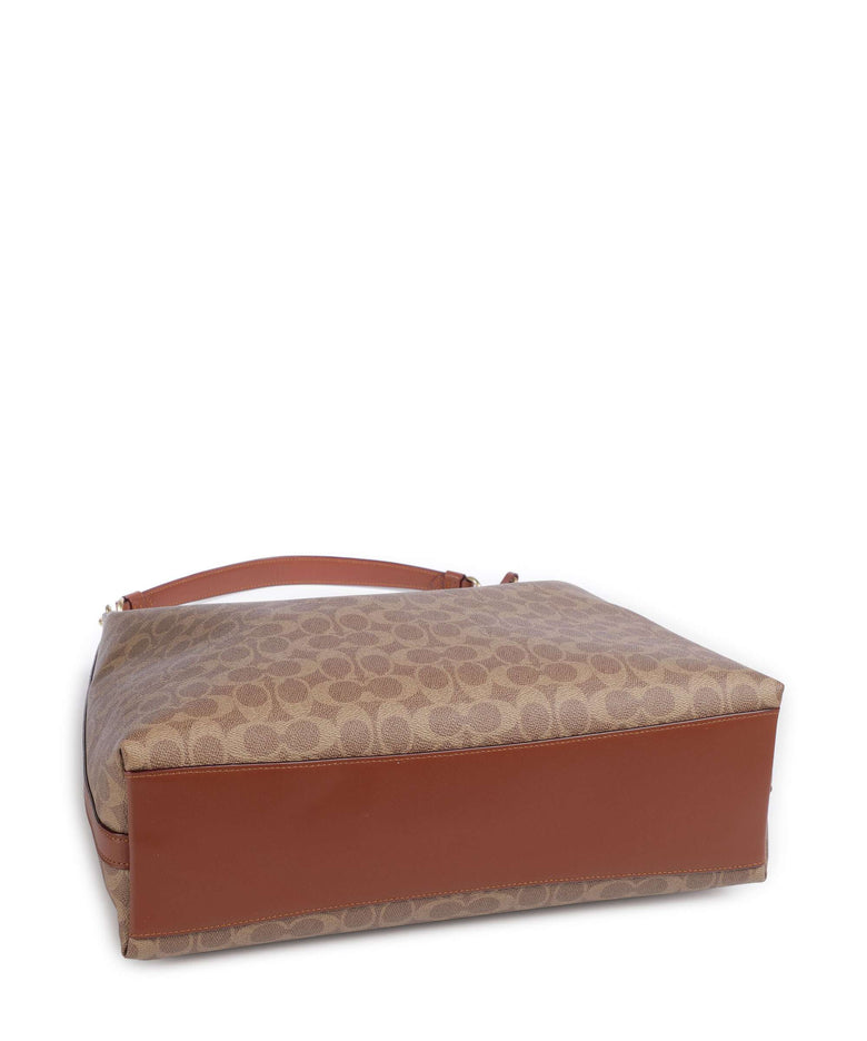 Coach Juliet Signature 38 Hobo bag tan caramel