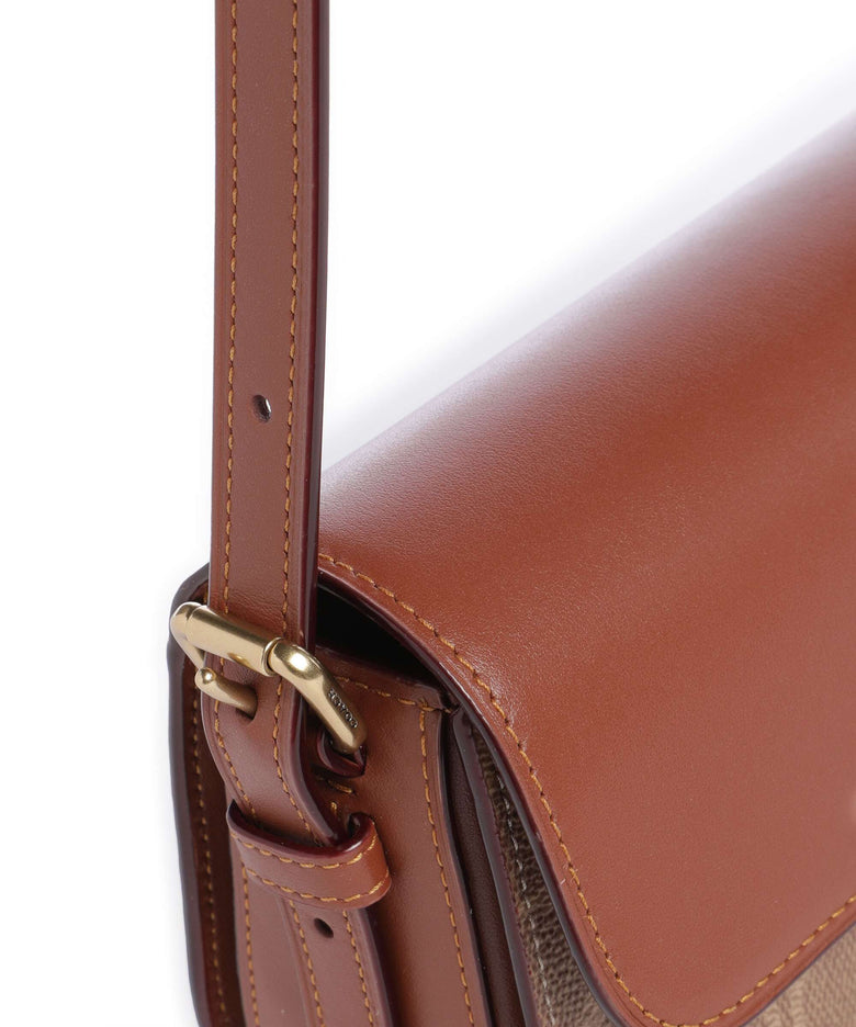 Coach Zoe Signature Shoulder bag tan caramel